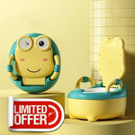 🚽🎀  مرحاض تدريب الأطفال – تصميم ضفدع مبتسم ومرح