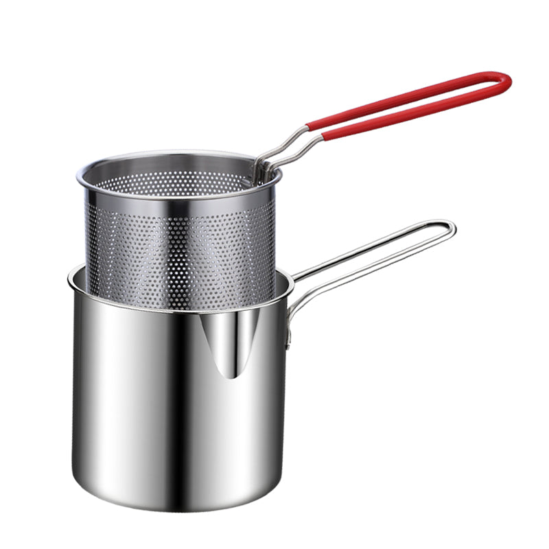 Friteuse en inox 304 de 1200 ml avec passoire