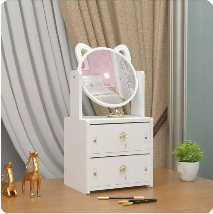 Joli miroir avec boîte de rangement 1