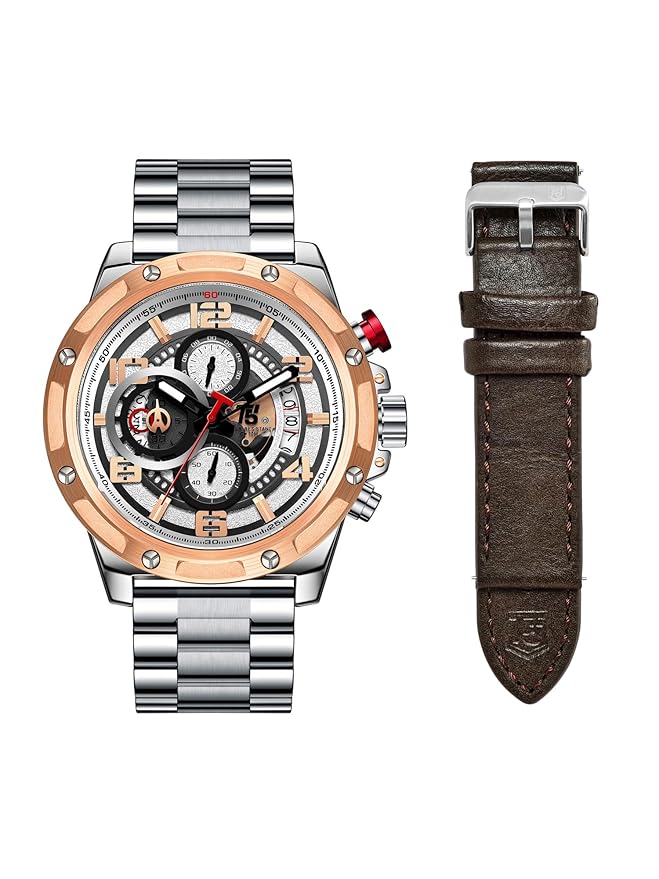 Montre chronographe pour homme avec bracelet interchangeable