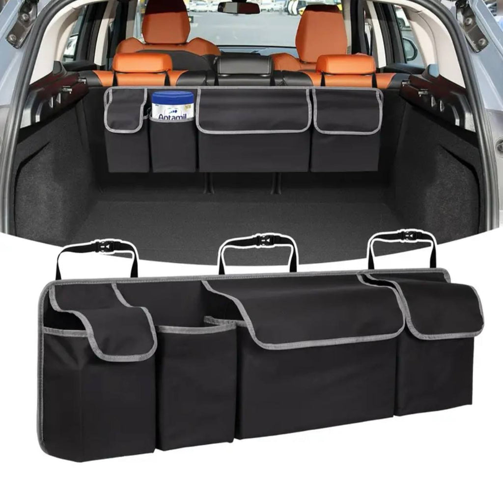 🚗 منظم صندوق السيارة المعلق – حافظ على سيارتك منظمة دائمًا!