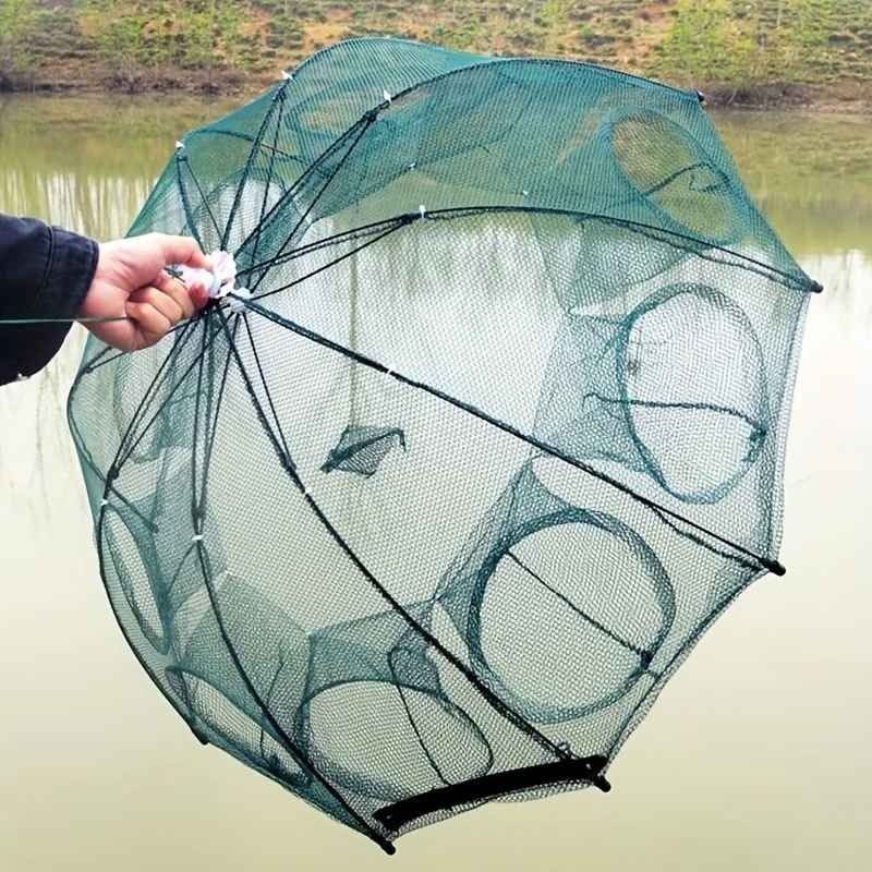 Portable Foldable Hexagonal Fishing Net with Holes